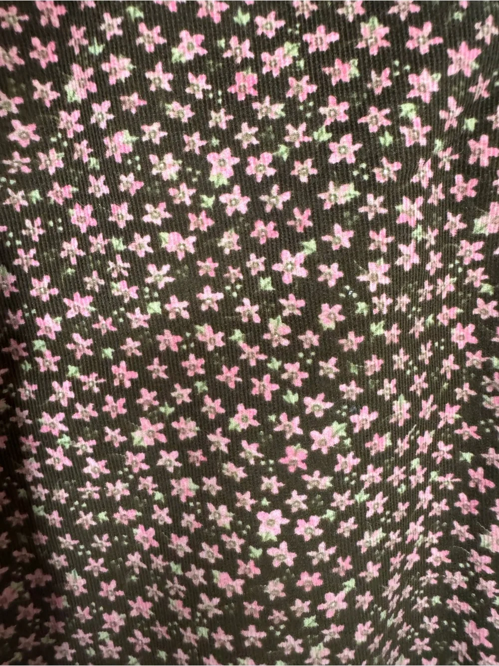 Rachel Riley Girls 12Y Floral Corduroy Pants NWT Brown Pink Cottagecore